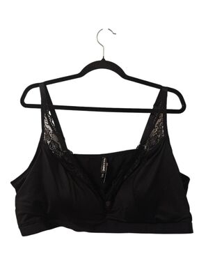 Black Torrid Women's Lightly Lined Microfibre Plunge Bralette